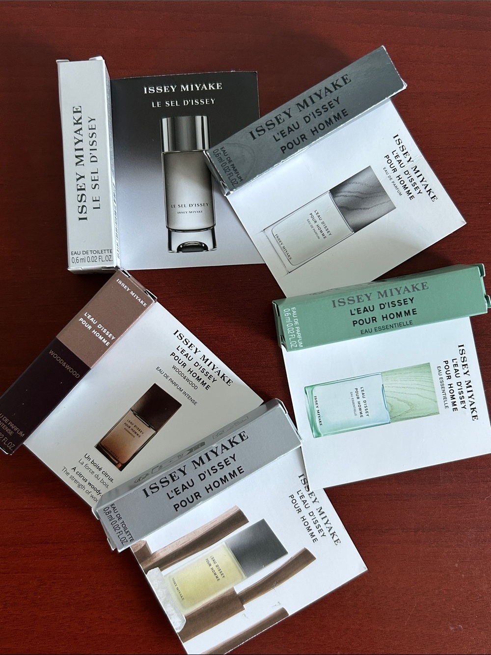 5 pieces Issey Miyake Men's Sample spray